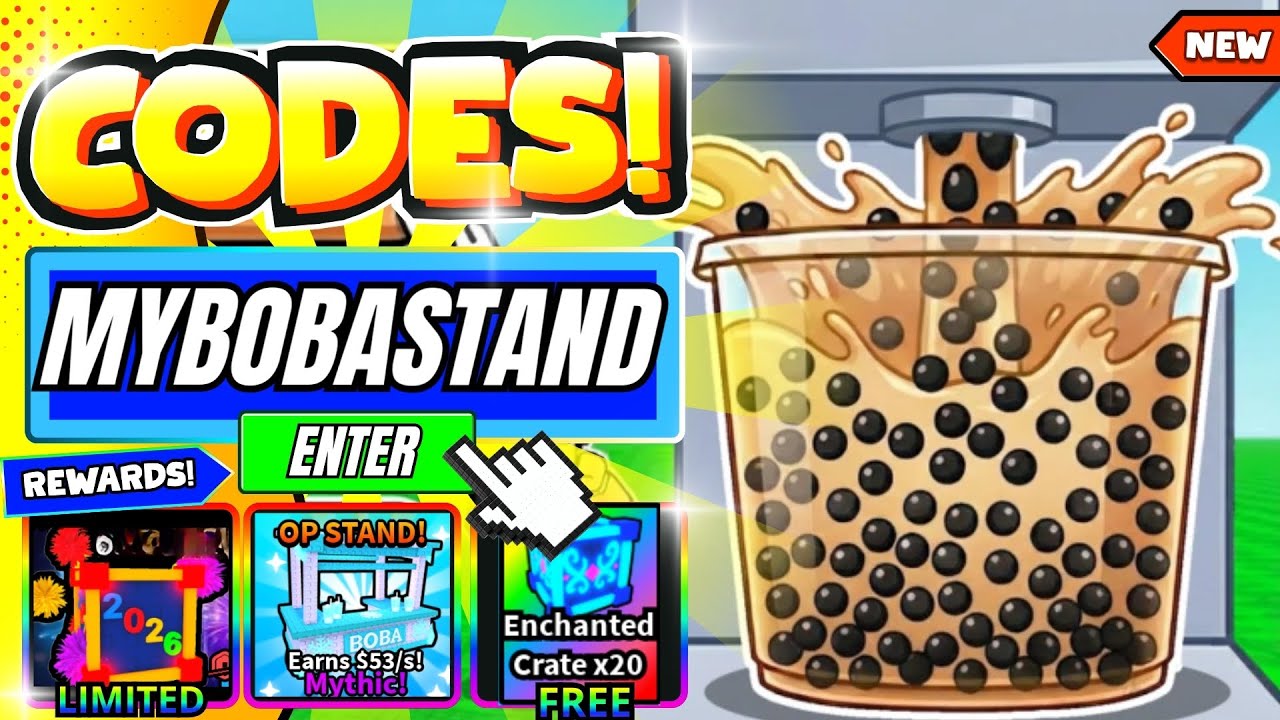 *NEW CODES!!* ALL WORKING CODES IN MY BOBA STAND CODES *2026* | ROBLOX