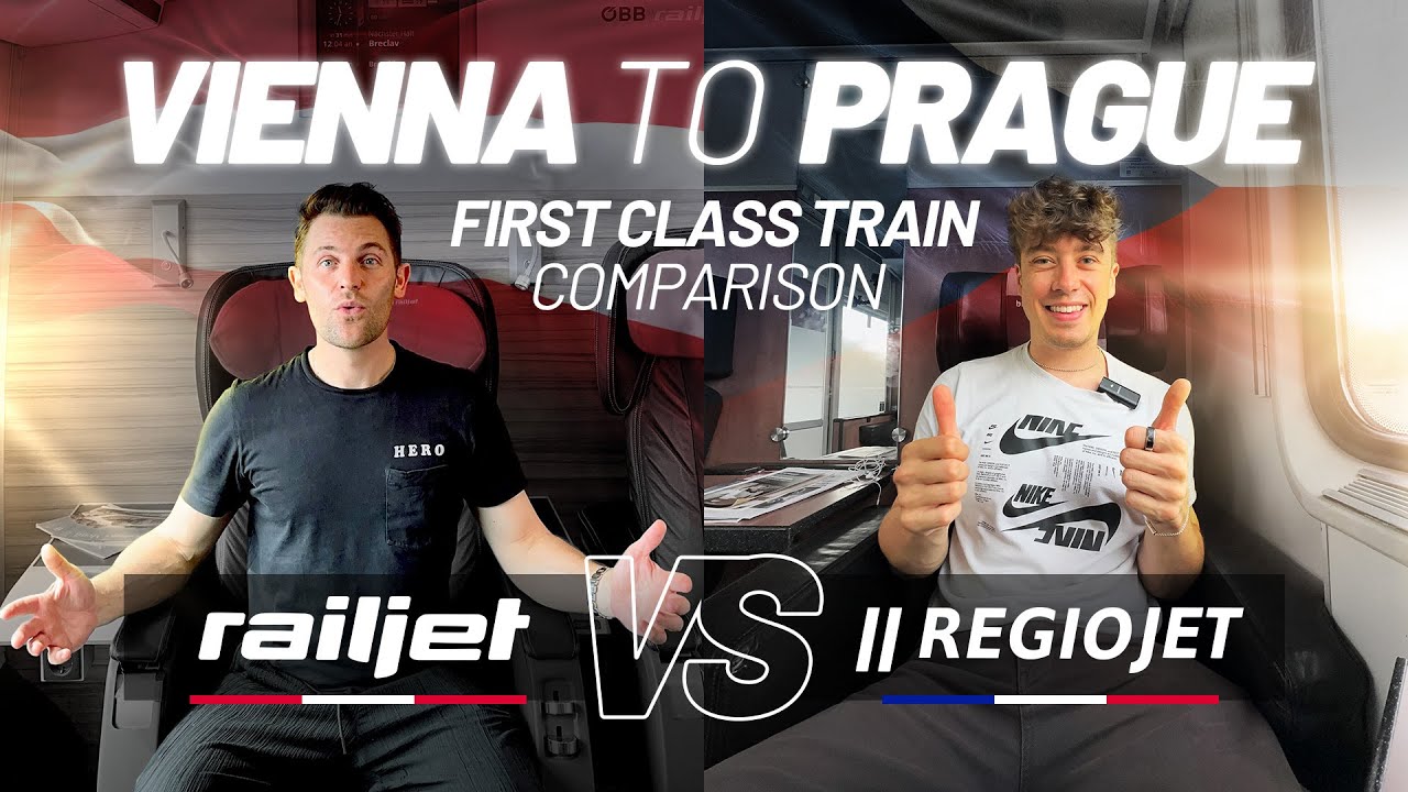 FIRST CLASS Train Comparison: Vienna to Prague (Austrian Railjet vs Czech Regiojet)