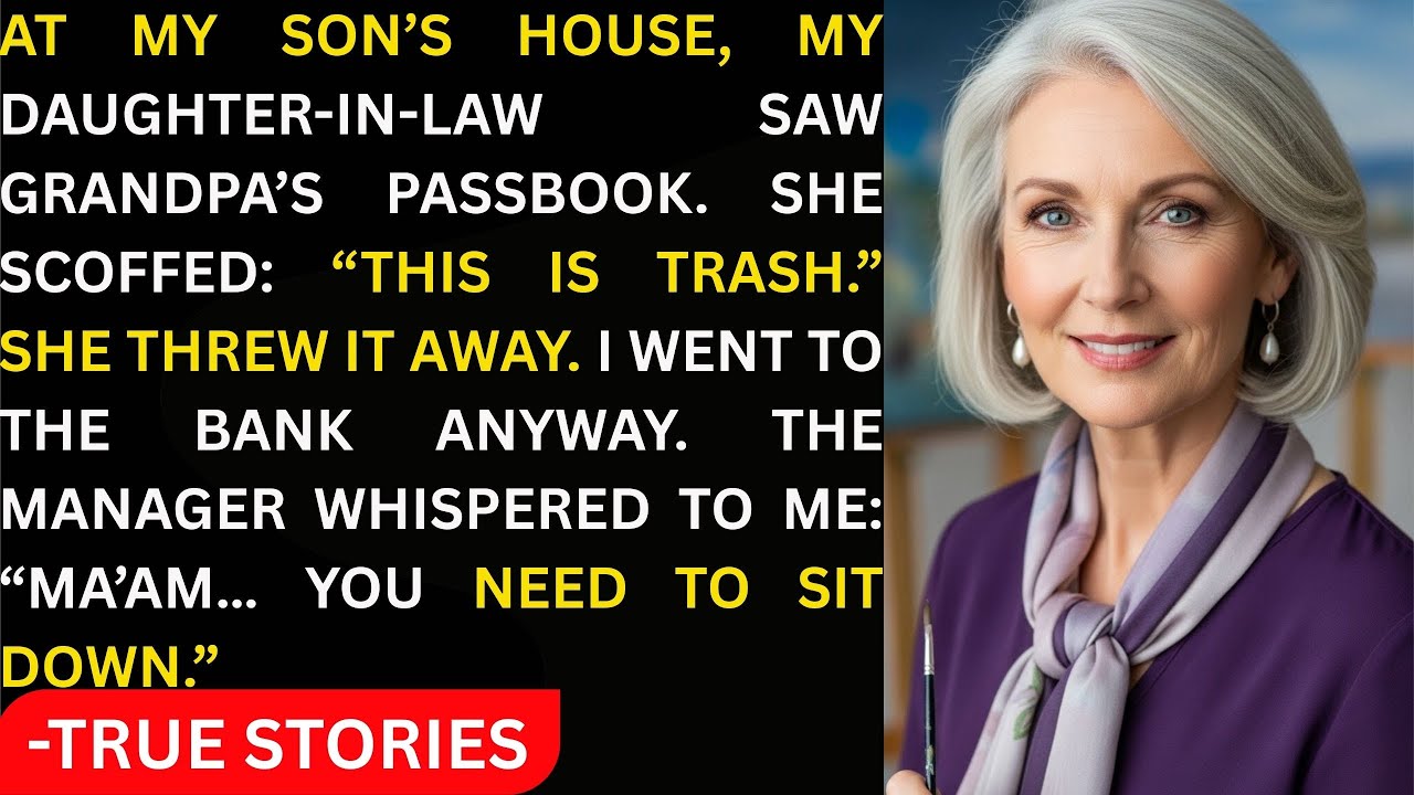 My Daughter-in-Law Said This Passbook Was Trash — What the Bank Manager Told Me Shocked Everyone