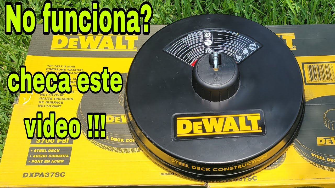 3700 Dewalt surface cleaner NO FUNCIONA? checa este video !!! tal vez solo ocupe mantenimiento 👍👍