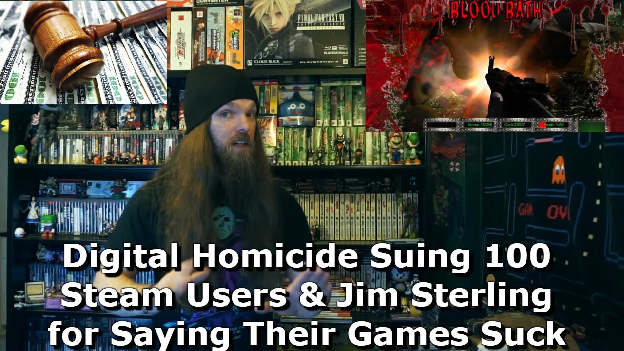 Digital Homicide Suing 100 Steam Users & Jim Sterling for Saying Their Games Suck - AlphaOmegaSin