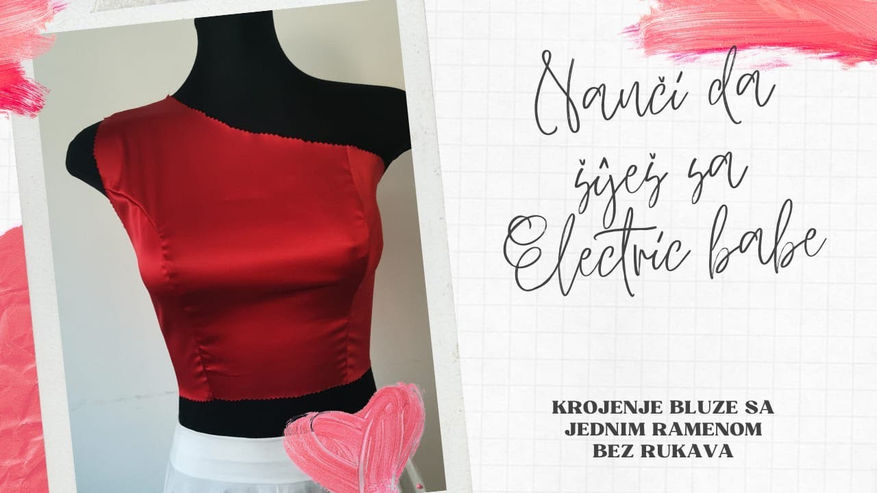 KROJENJE BLUZE SA JEDNIM RAMENOM BEZ RUKAVA/ŠIVENJE I KROJENJE ZA POČETNIKE #patternmaking