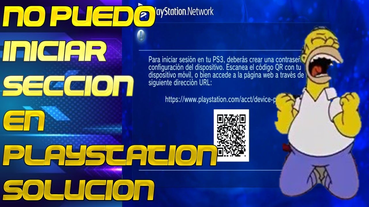 INICIAR SECCION CON CODIGO QR EN PS3