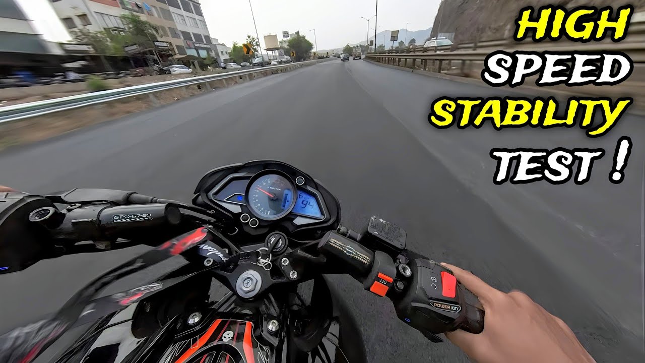 NS 200 high speed stability test ||⚡|| stability test after accident ||💔|| #motovlog #ns200