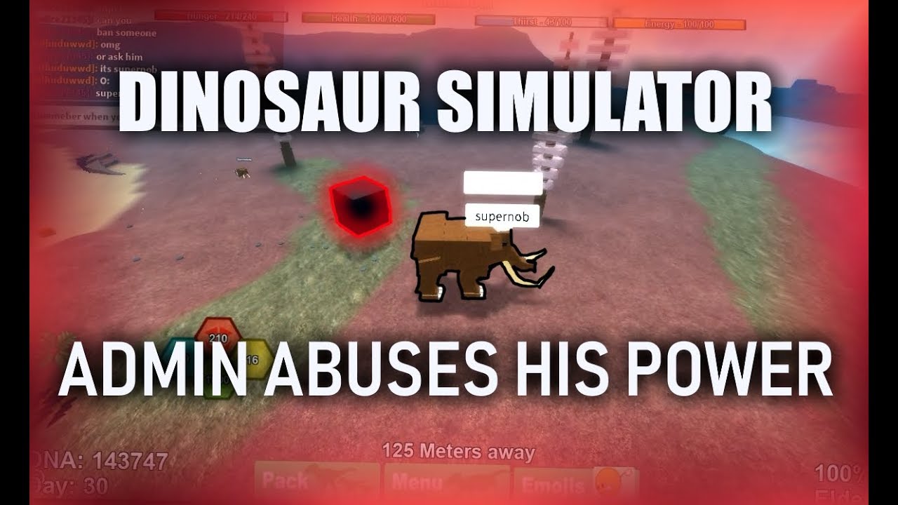 Dinosaur Simulator I Developer abuses his power