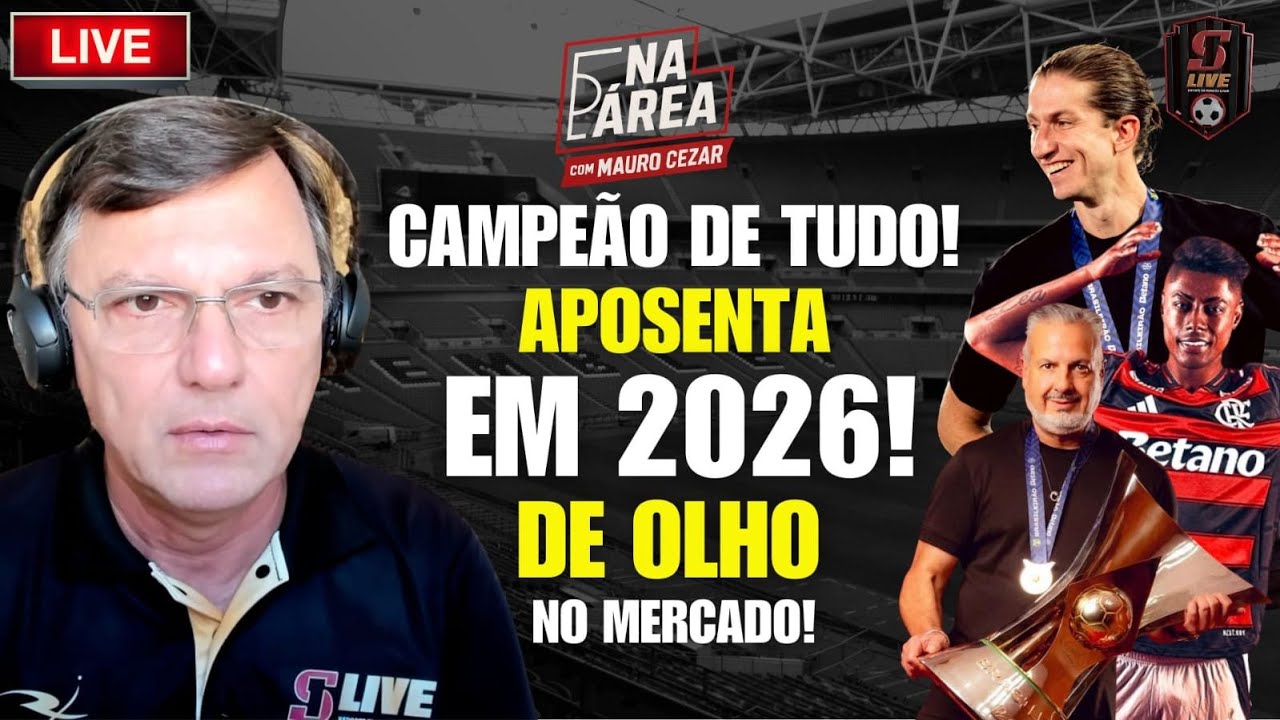 CAMPE&Atilde;O DE TUDO! &Iacute;DOLO VAI APOSENTAR! FLA FORTE NO MERCADO! | DEBATE AO VIVO COM MAURO CEZAR #238