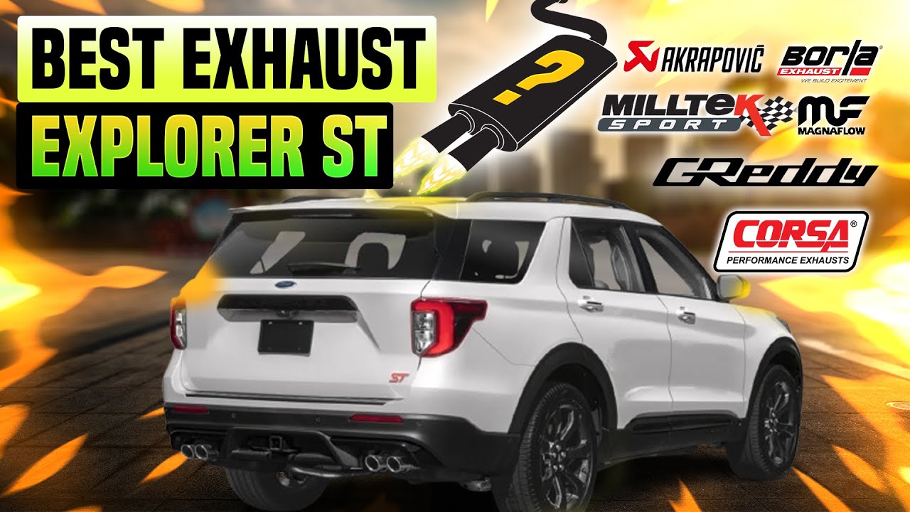 Звук выхлопа Ford Explorer ST 🔥 Corsa, стандартный, апгрейд, кастом, MRT, Borla, MBRP, обзор, тюн...