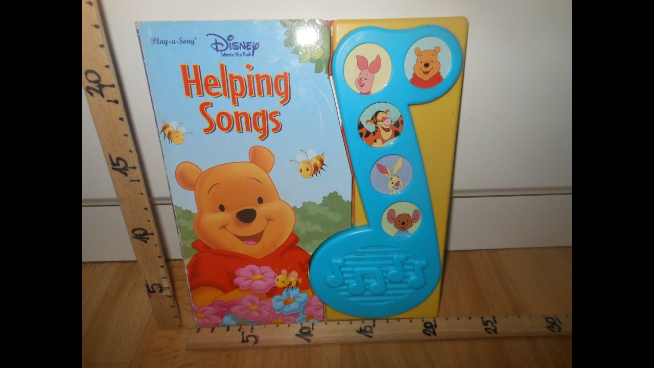 Disney Winnie the pooh Helping songs.Play a song book