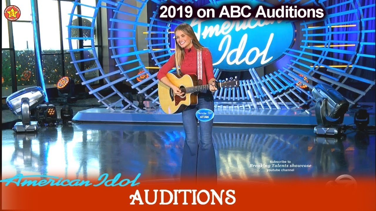 Riley Thompson 16 years old sings &ldquo;Oh Daddy&rdquo; Original song of Texas | American Idol 2019 Auditions