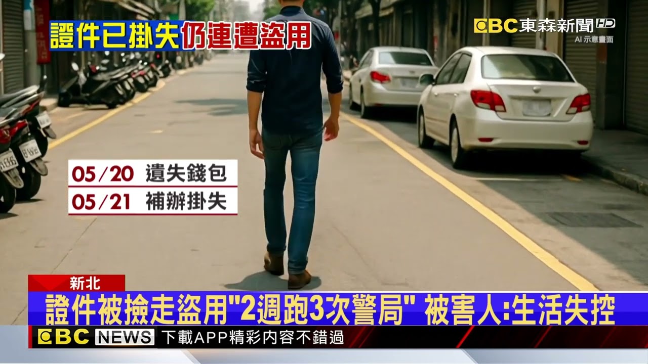 證件被撿走「掛失仍失控」！ 遭盜用租車肇逃又盜刷@newsebc
