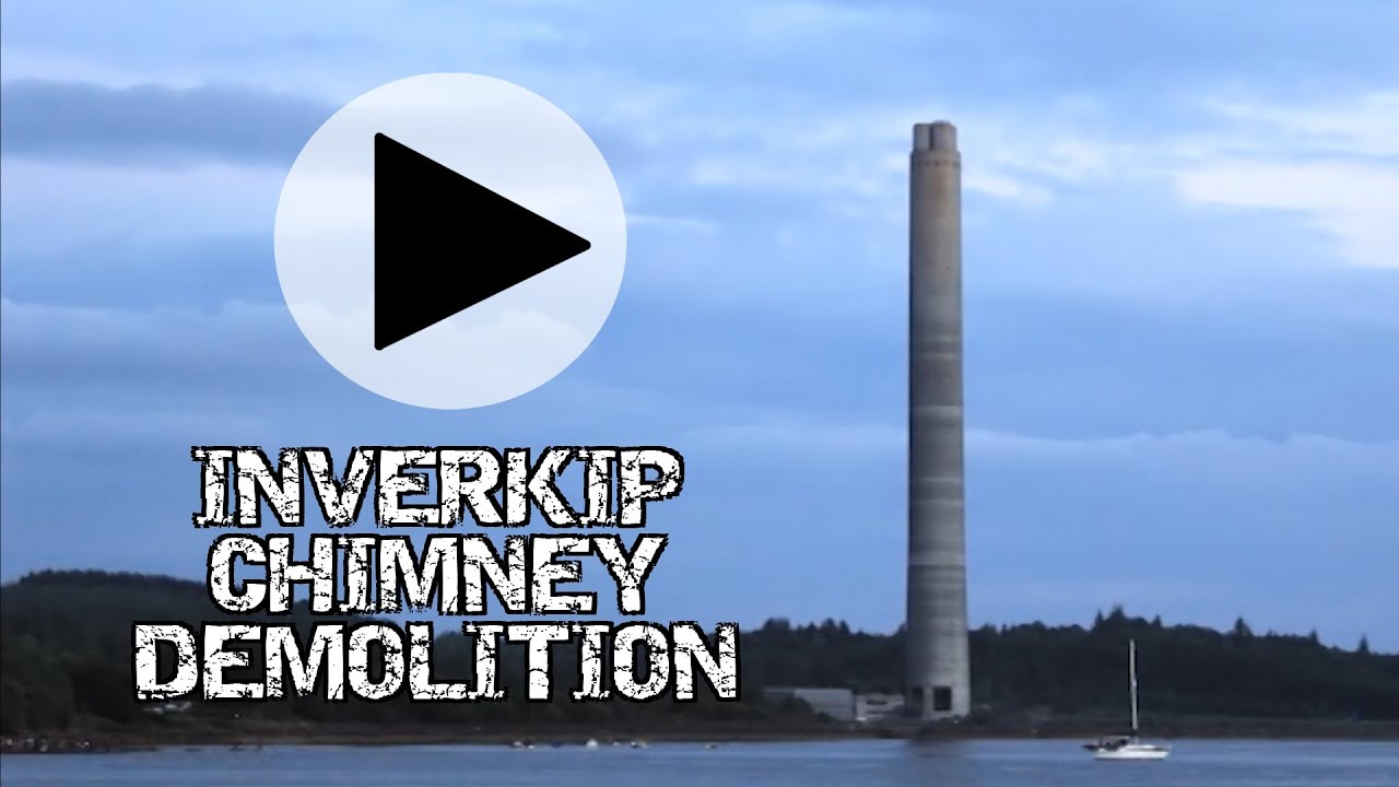 Inverkip Power Station Chimney Demolition 28th July 2013 HD - Abandoned Scotland