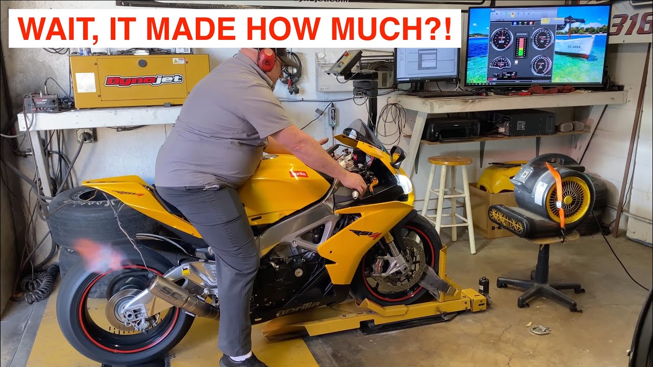 RSV4 DYNO RESULTS After BrenTuning ECU Flash!