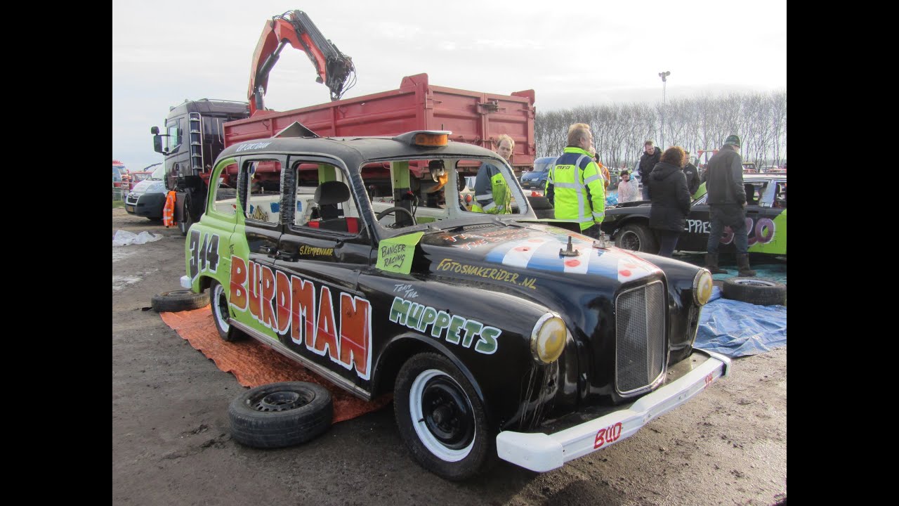 Unlimited + Limited Bangers Oliebollenrace Emmen 28-12-2013 Compilatie