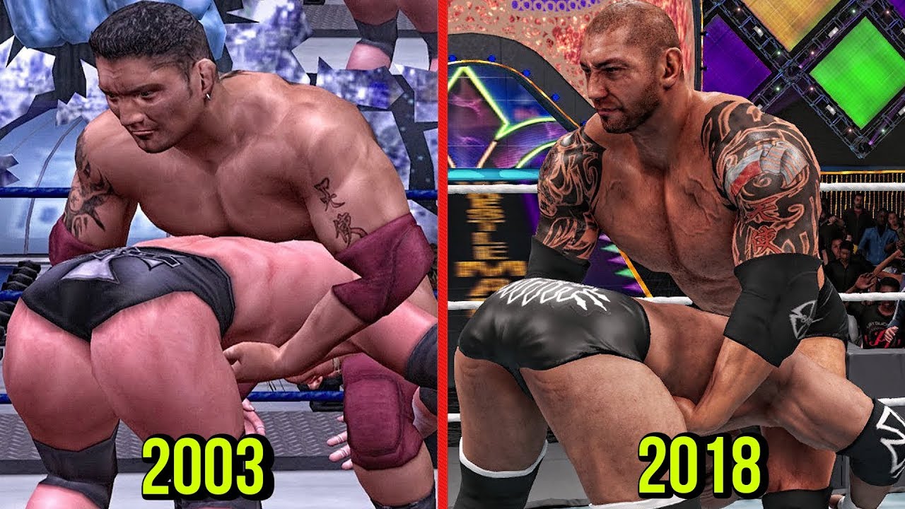 WWE 2K19 The Evolution Batista's Batista Bomb!  ( Wrestlemania XIX To WWE 2K19 )