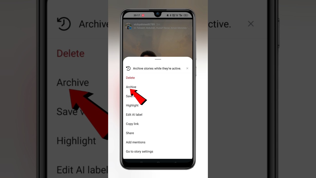 Instagram uploaded story ko archive kaise karen | How to archive Instagram story #techfrack