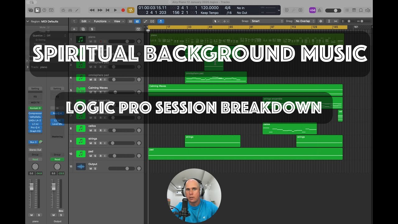 How I Create Spiritual Background Music in Logic Pro | Worship & Prayer Ambient Atmospheres
