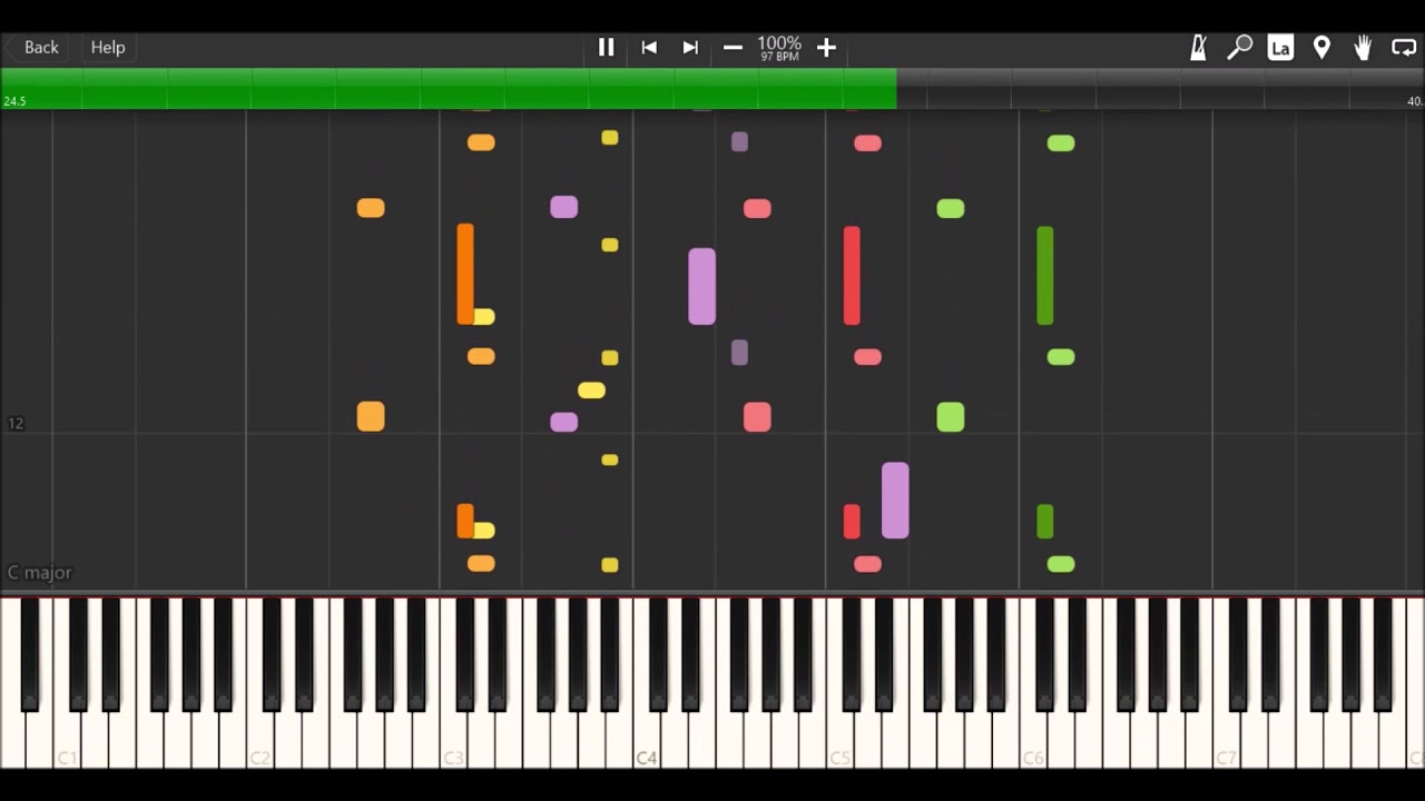George The Steamroller's Theme On Synthesia (Sudrian Afro)