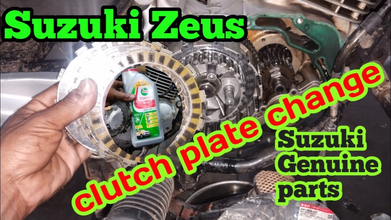 suzuki zeus clutch plate change