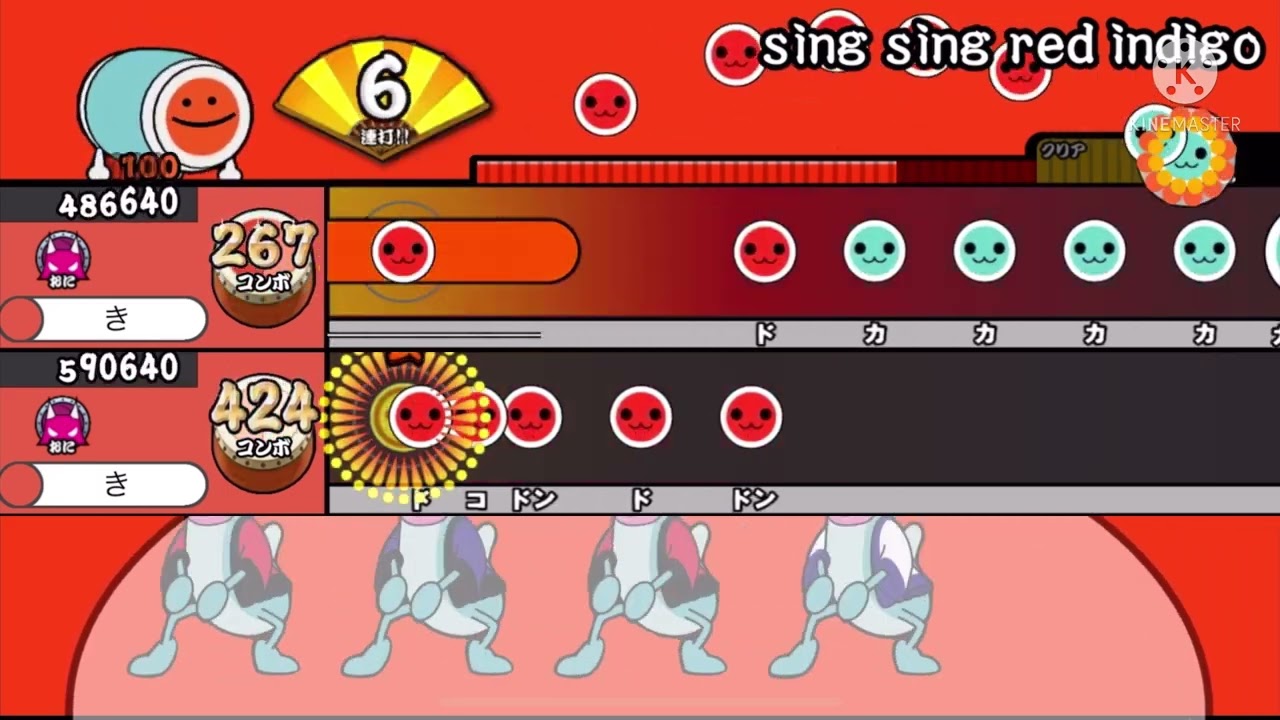 【太鼓さん大次郎2】sing sing red indigo / Frums【創作譜面】