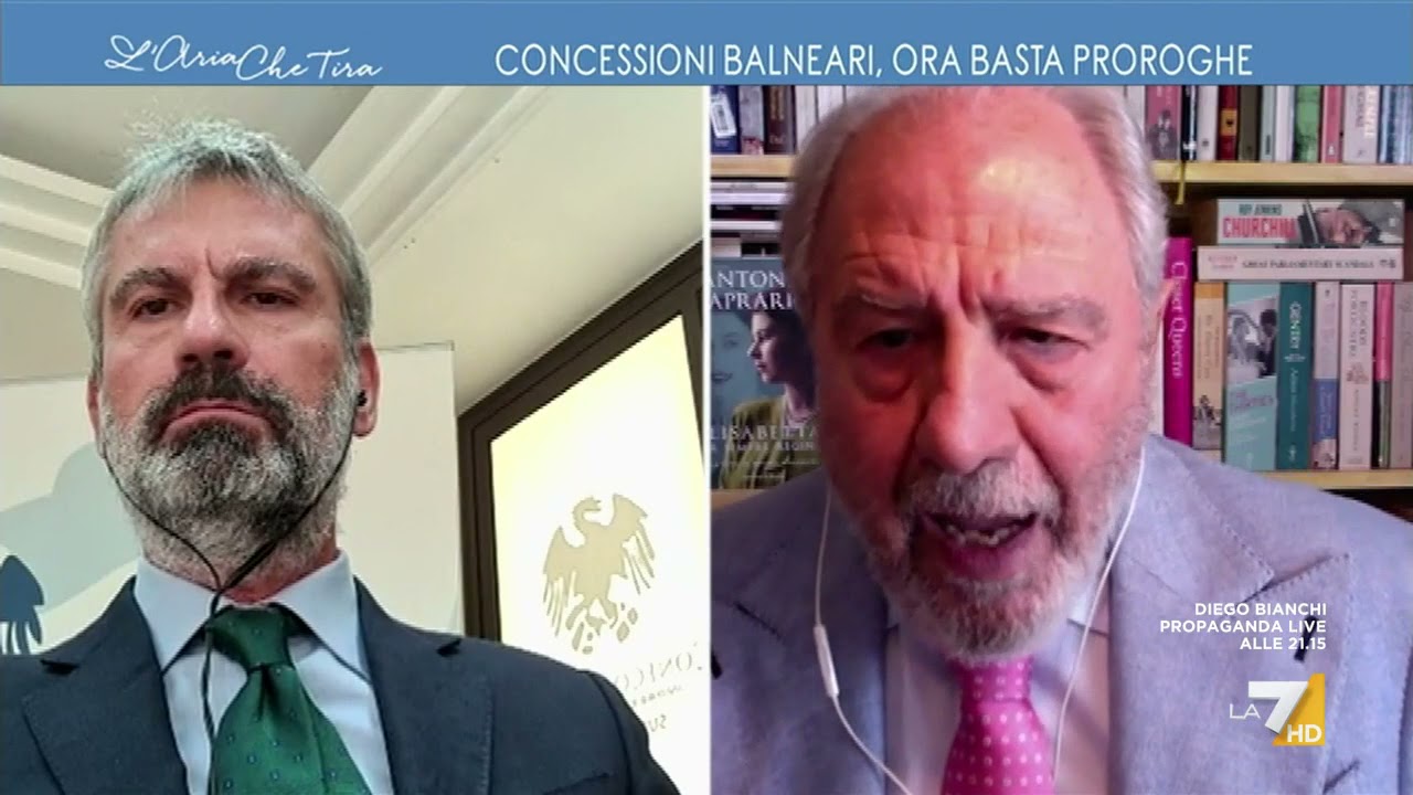 Concessioni balneari, Antonio Caprarica furioso con il balneare Alberto Bertolotti: 