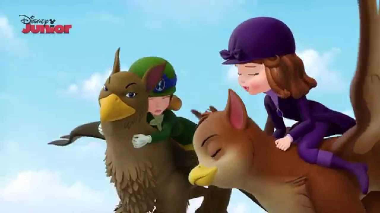 Sofia The First | Griffin Riding | @disneykids