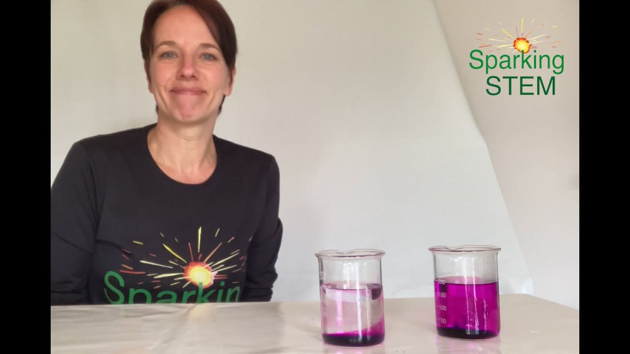 Diffusion with potassium permanganate - science lesson