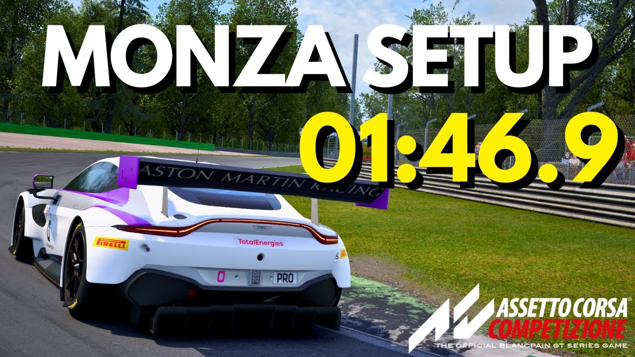 ACC MONZA - Aston Martin V8 Vantage GT3 - Hotlap & FREE Setup - 1:46.932