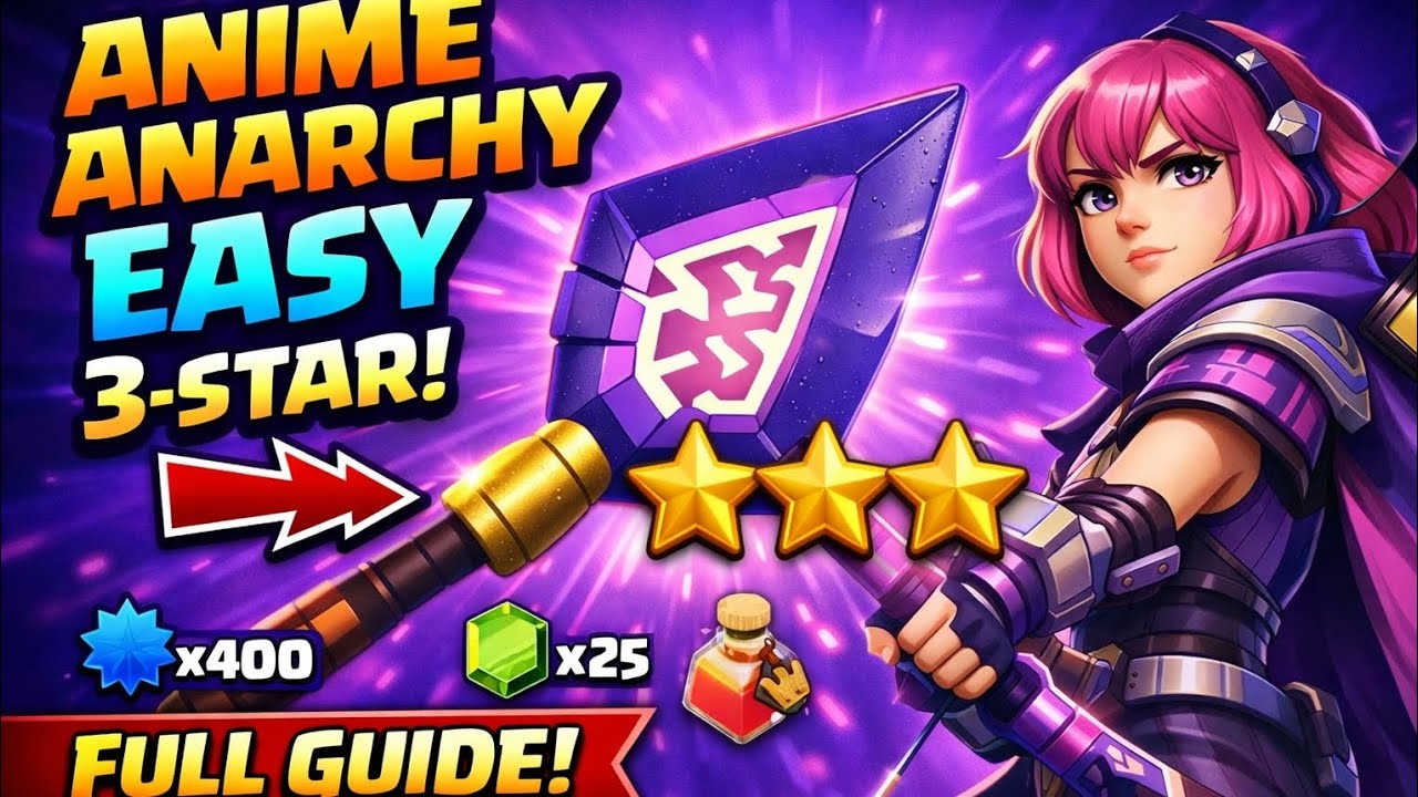 Anime Anarchy EASY 3‑Star | Monolith Arrow Guide (2026)