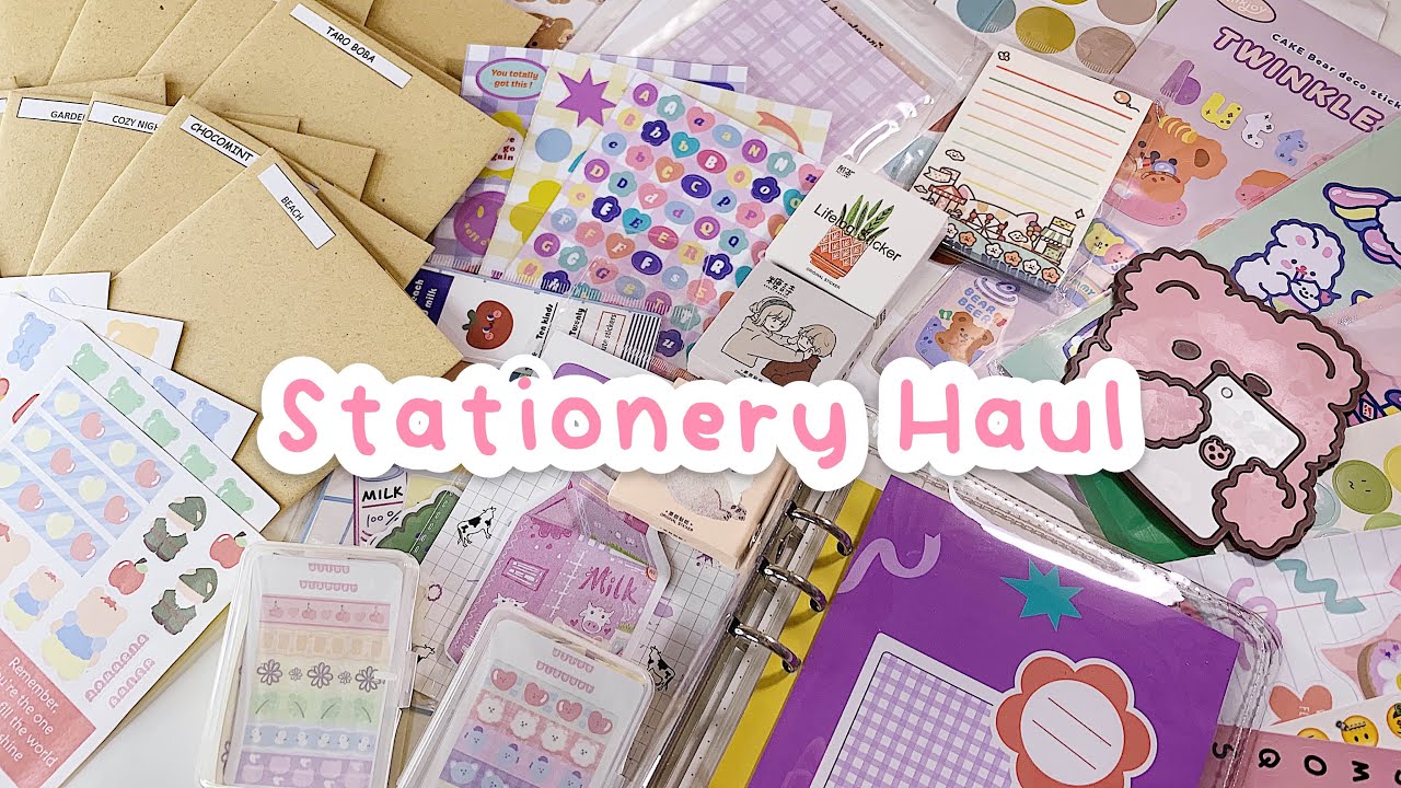 •. Stationery Haul #30 Toko Lokal (Stickers, Memopad, Binder,...) .• Indonesia