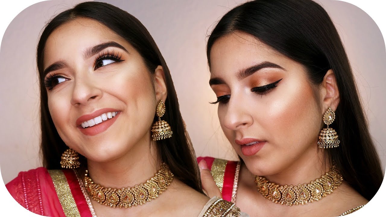 INDIAN WEDDING GRWM - Indische Hochzeit Make Up Look | Sanny Kaur