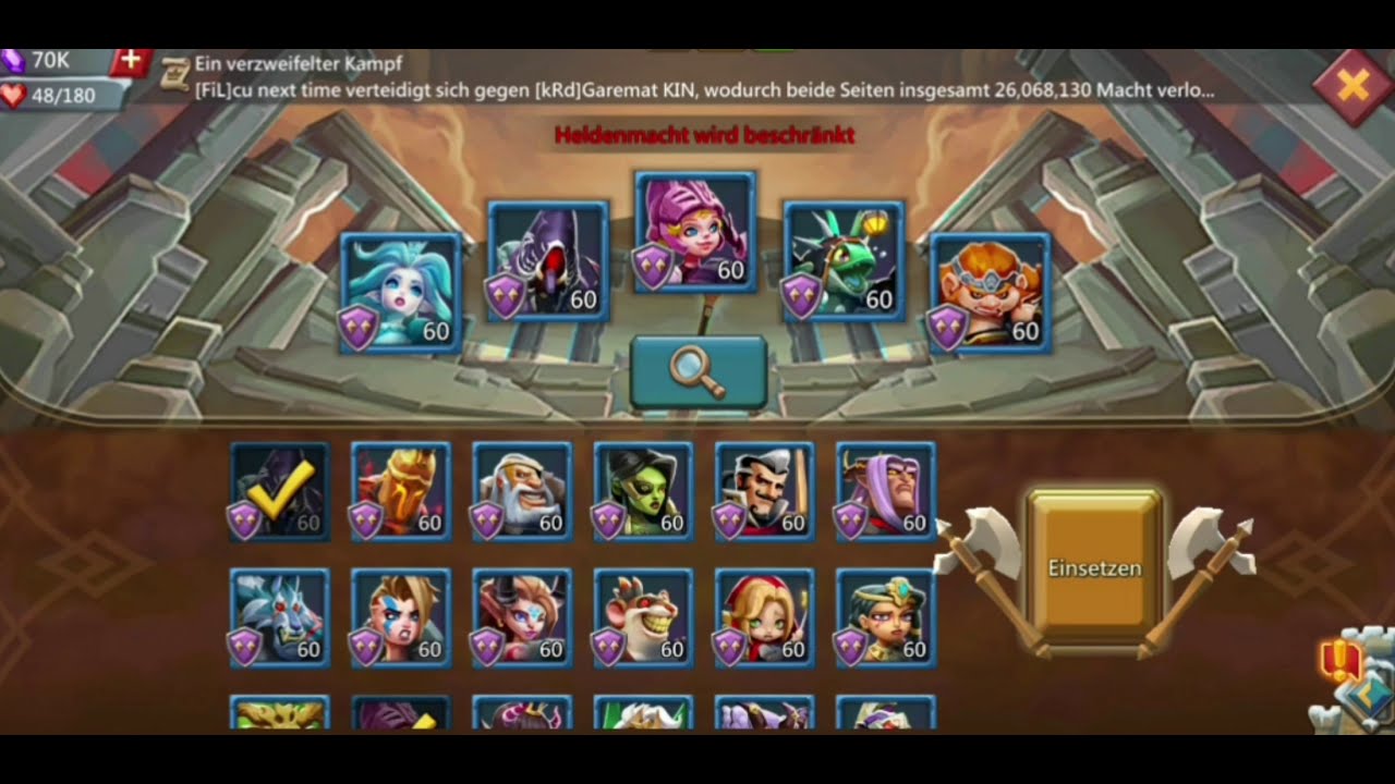 Herausforderung 7-3 Trial 3 Weg des Feuers Lords Mobile