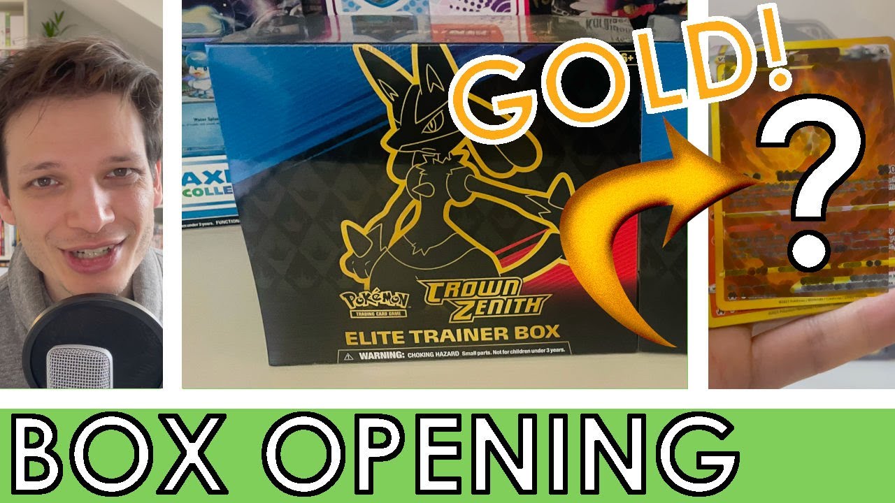 Pulling a Gold Pokemon Card - 2 Crown Zenith ETB Box Opening | The Quest For Every Pok&eacute;mon Card