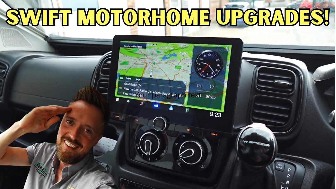 Swift Motorhome Upgrade - Kenwood Navigation Screen + Apple CarPlay!