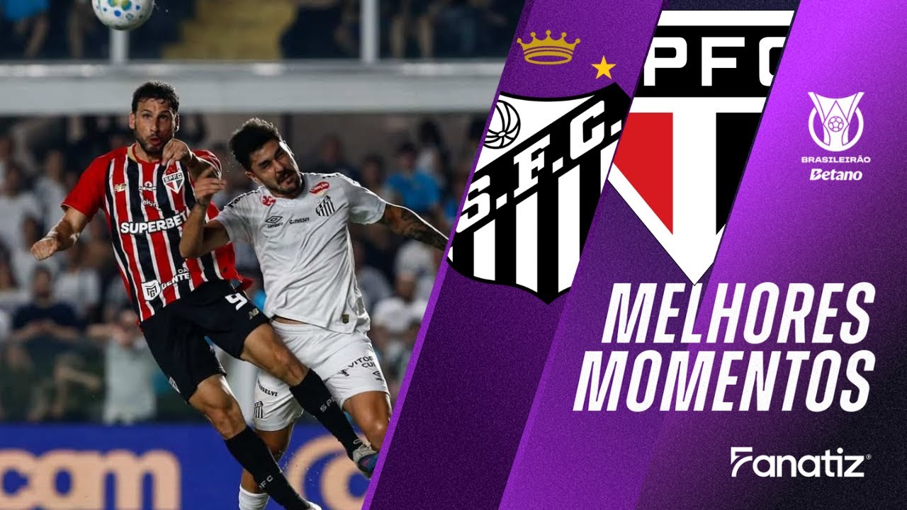 Santos 2x2 Sao Paulo | Melhores Momentos | Brasileirão 2026