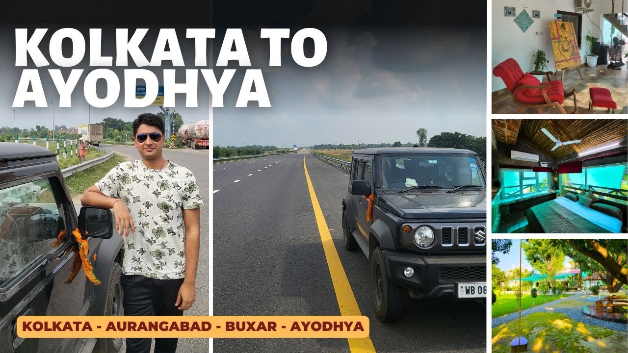 KOLKATA TO AYODHYA road trip VIA PURVANCHAL EXPRESSWAY | MARUTI SUZUKI JIMNY | Stay at a Farm House