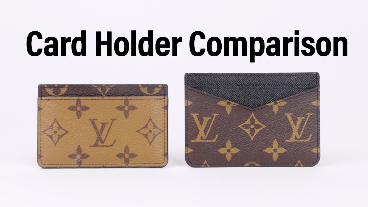 Louis Vuitton Card Holder in Monogram Reverse VS Neo Card Holder in Monogram Macassar Canvas