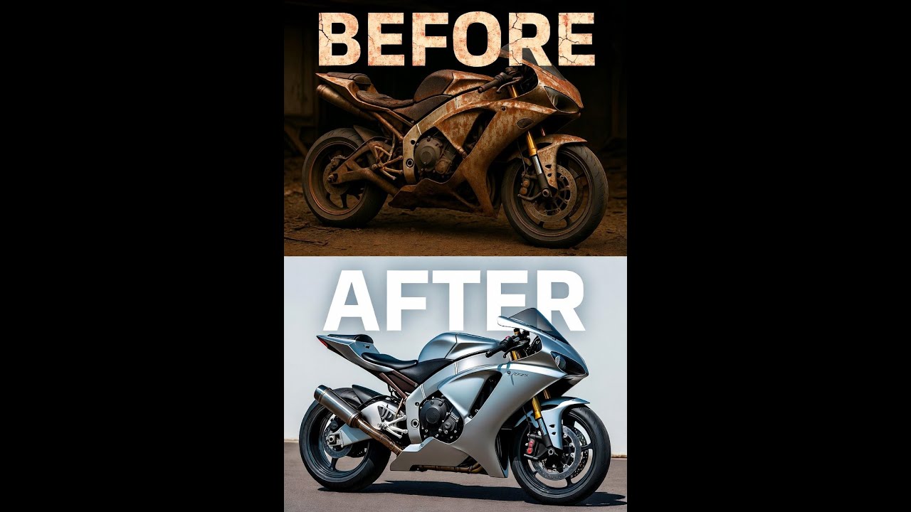 10 Years Old Rusted Yamaha R1 &rarr; Factory New Beast