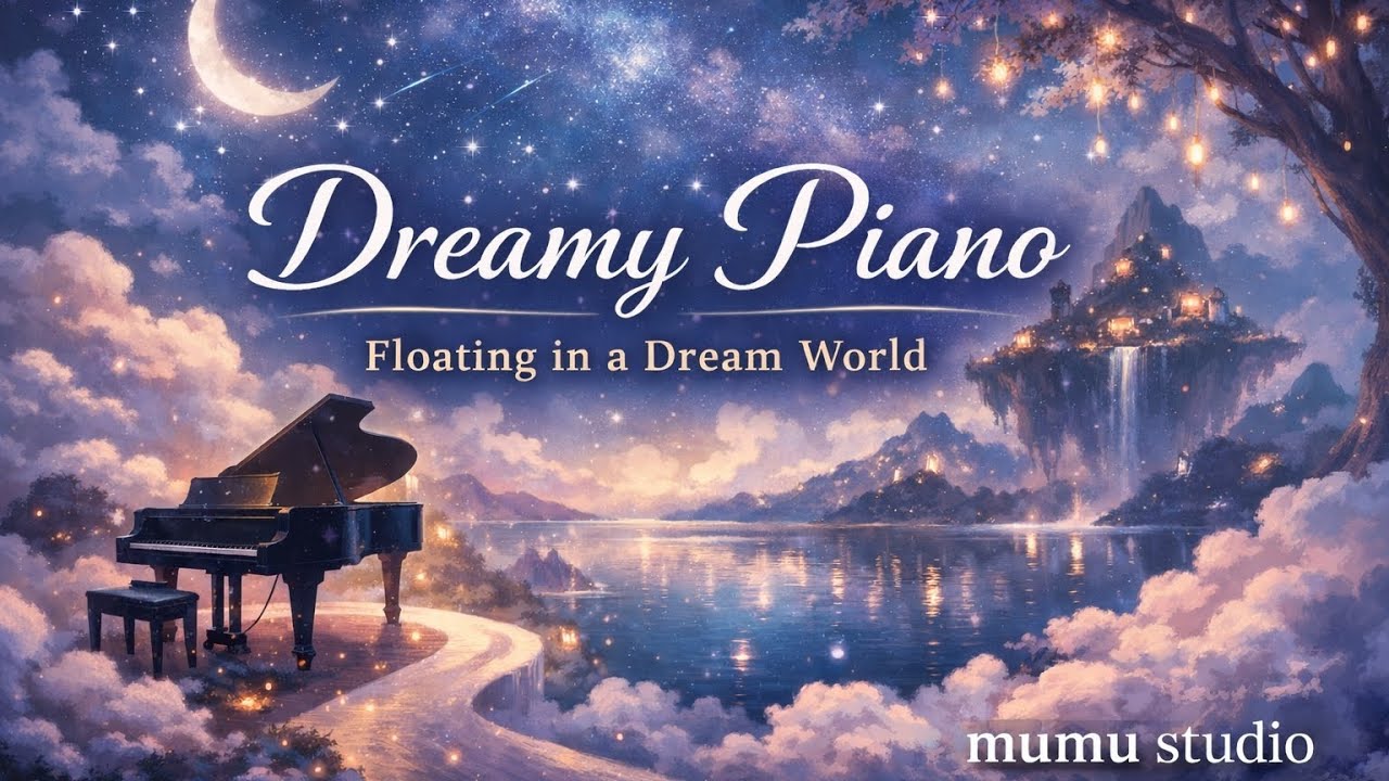 [1 Hour] Dreamy Piano 🌙 | Floating in a Dream World