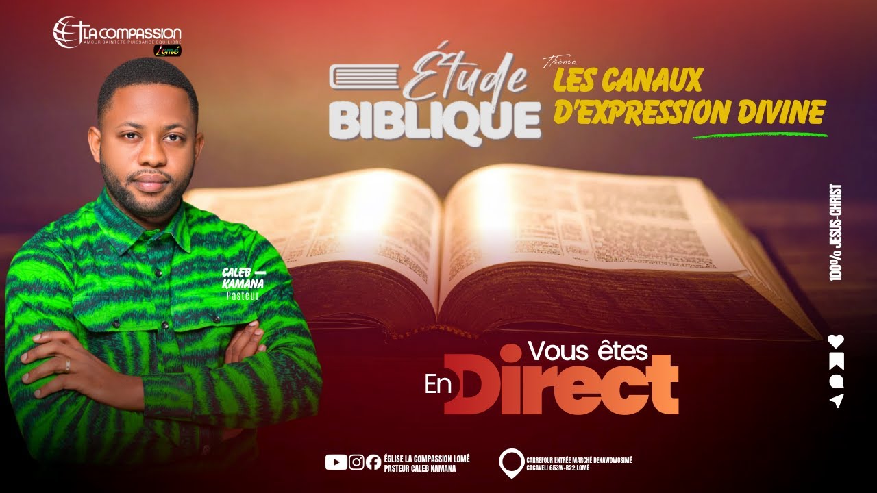 LES CANAUX D'EXPRESSION DIVINE - PASTEUR CALEB KAMANA