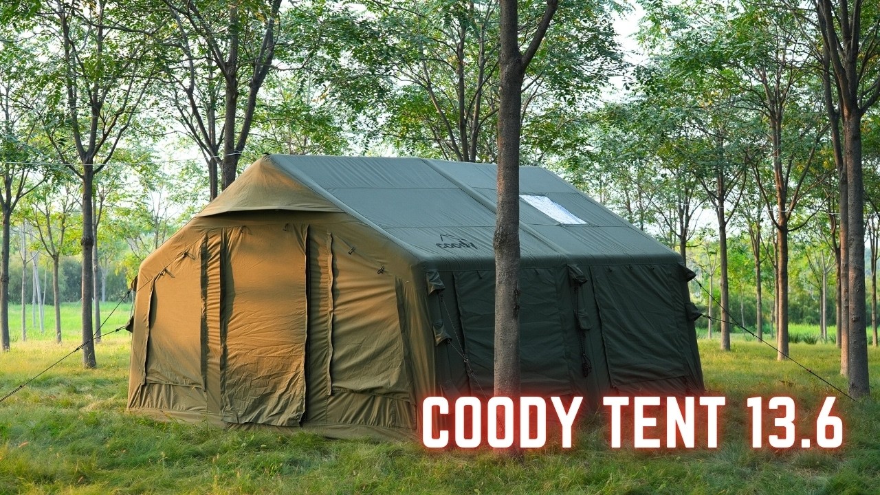 🔥THIS TENT SETS UP IN 8 MINUTES⛺LEGENDARY COODY 13.6 GREEN–BEST FAMILY INFLATABLE TENT REVIEW