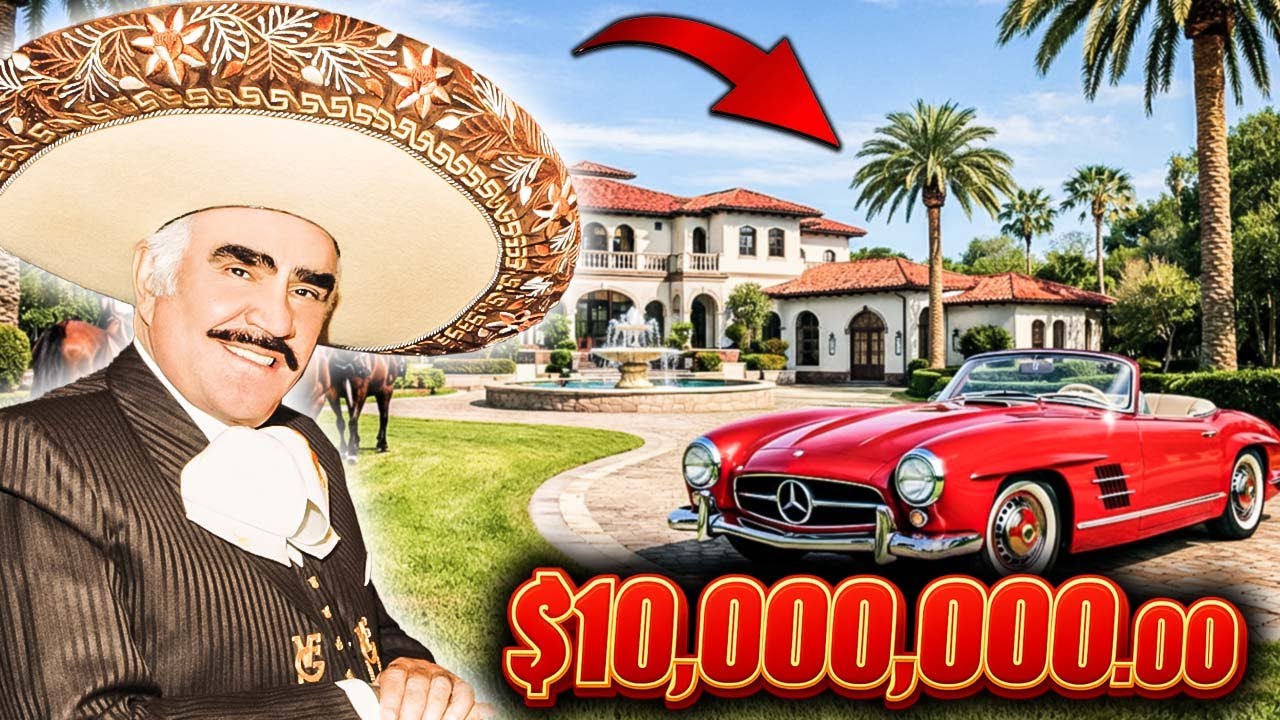 La LUJOSA VIDA de VICENTE FERNÁNDEZ - Mansiones, Autos, Fortuna