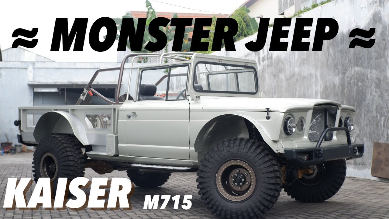 JEEP MONSTER Kaiser M715 || #4x4 #jeep #offroadindonesia #truck #v8swap #foxracing #carenthusiast