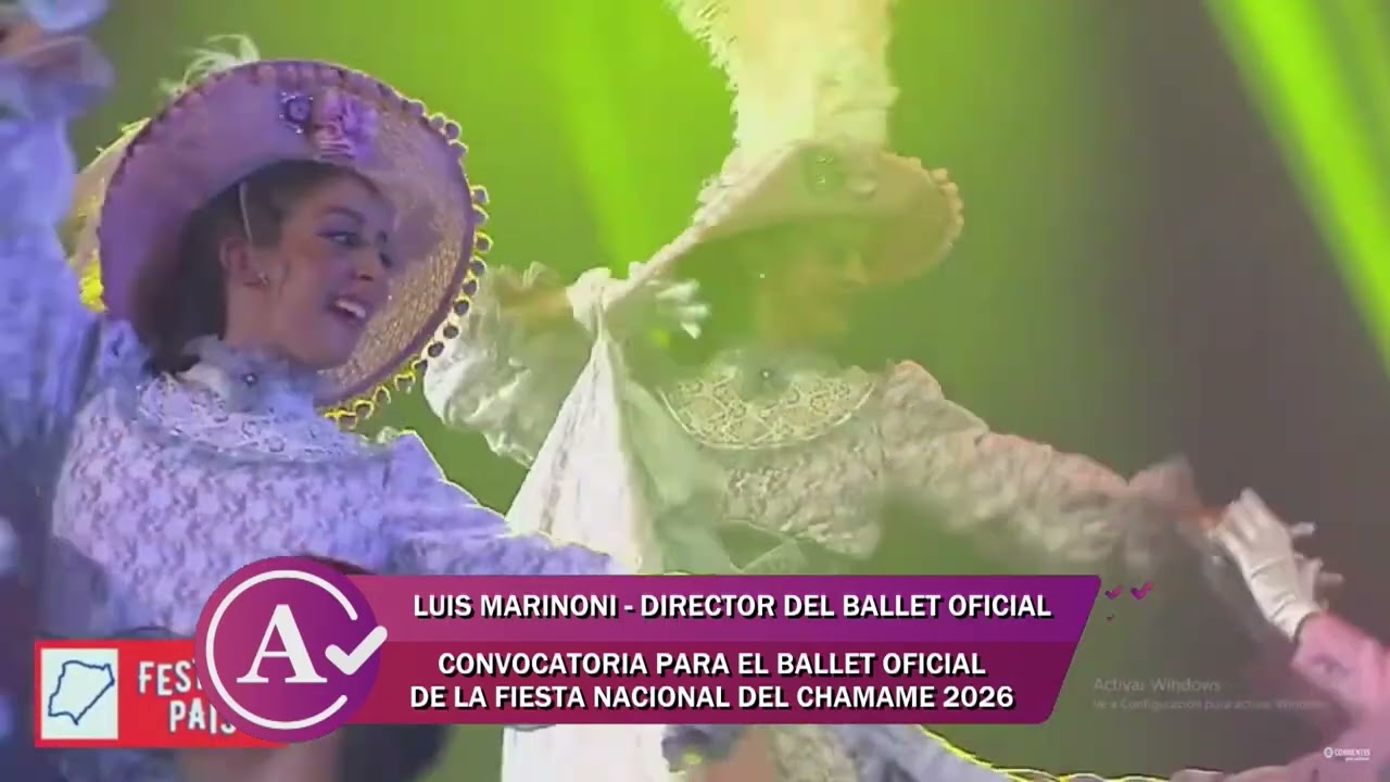 LUIS MARINONI -  CONVOCATORIA PARA EL BALLET OFICIAL DE LA FIESTA NACIONAL DEL CHAMAME 2026