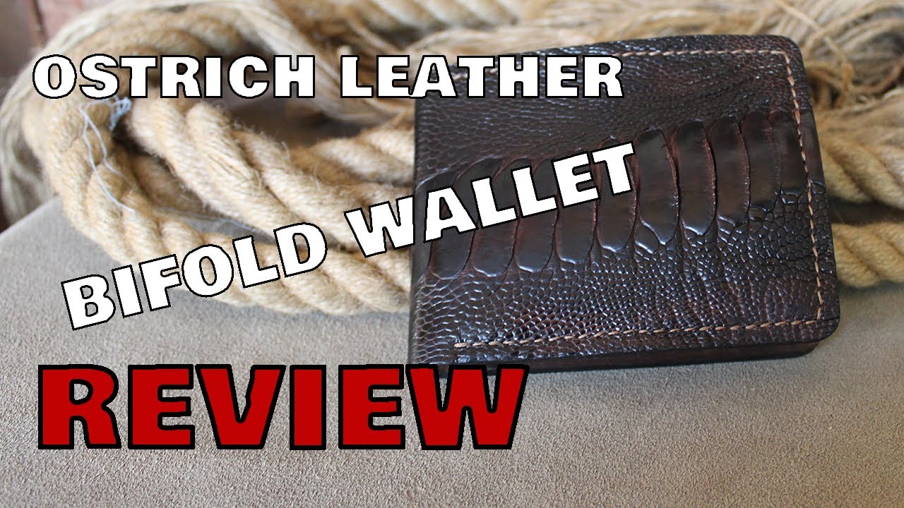 Ostrich leather handmade bifold wallet | SiLu leathercrafted | Review