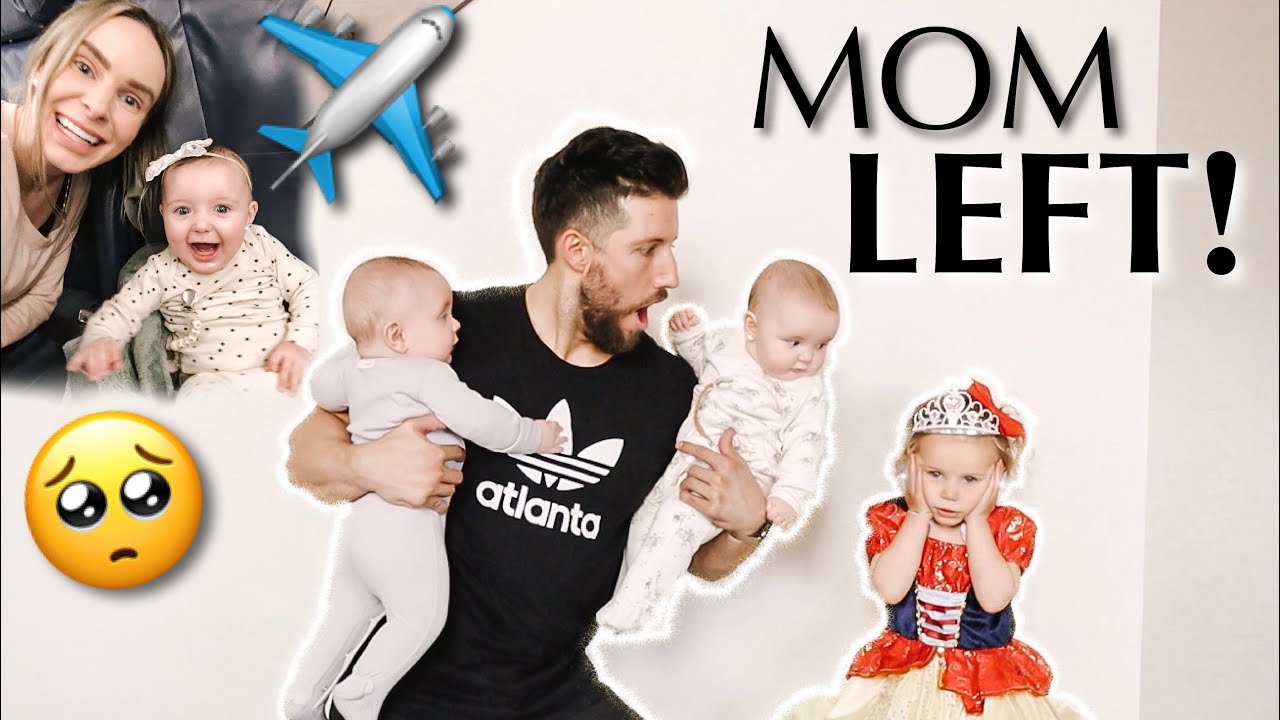 Mom took a triplet and left on plane | Dad left alone with 3 kids!