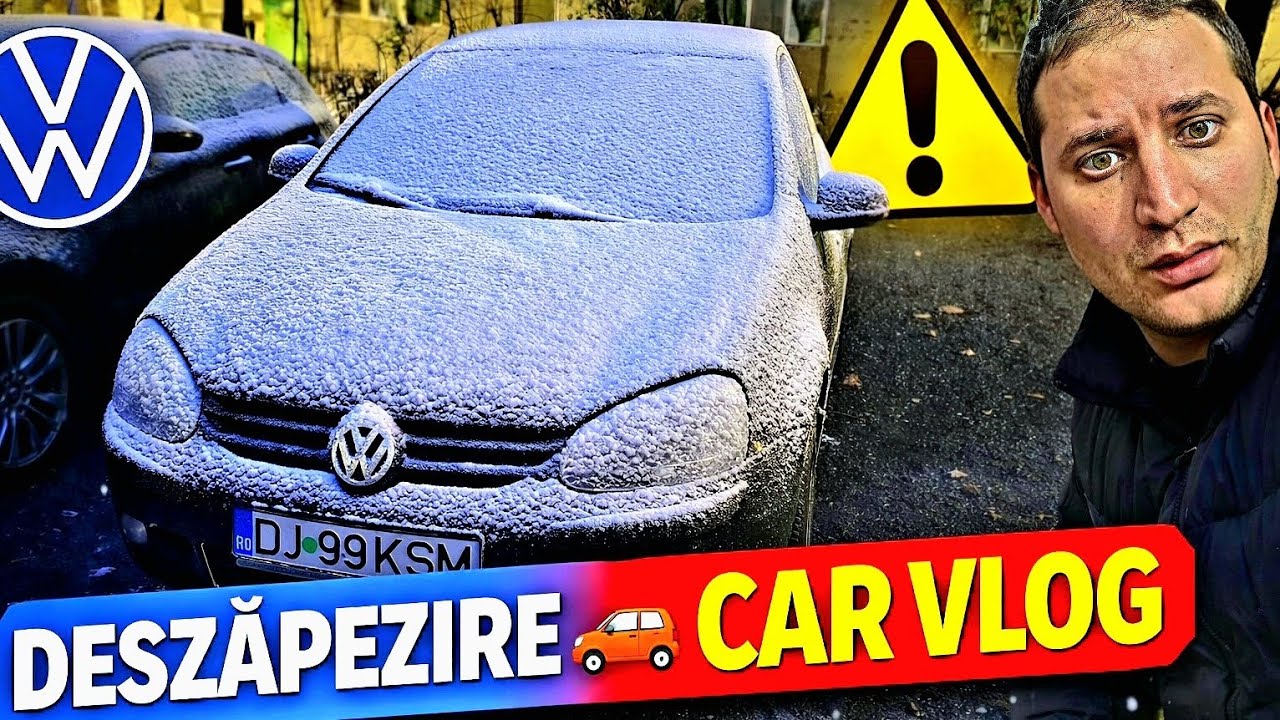 Deszăpezire mașină după ninsoare ❄️ | Car Vlog iarnă România 🚗