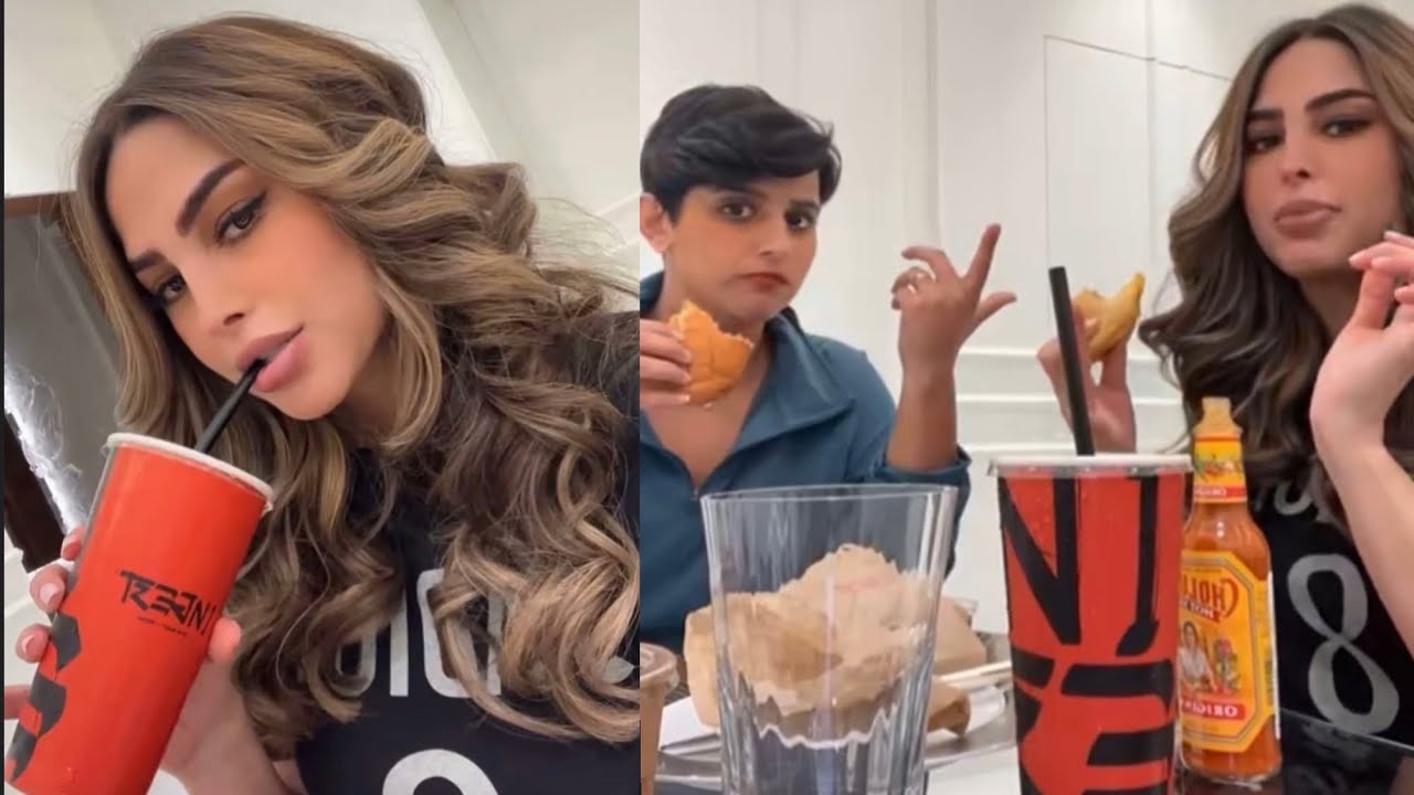 نورة العميري ببيت فوز الفهد عشا و لعب 🍔