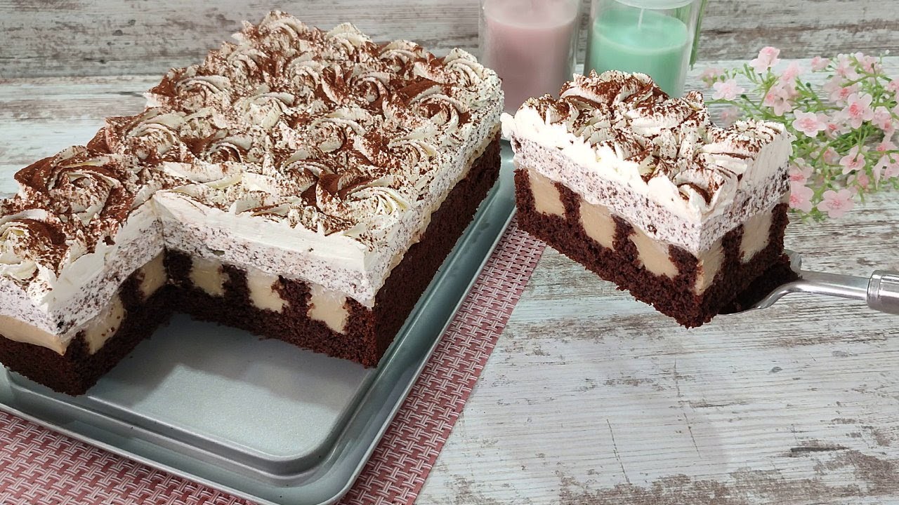Мало кто знает этот рецепт! На вкус как настоящий торт от шеф-кондитера! Кофейно-шоколадный торт