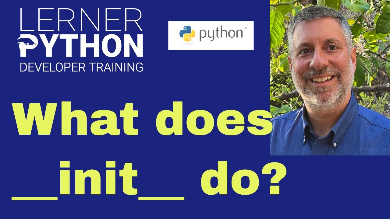 What does Python's __init__ method do?