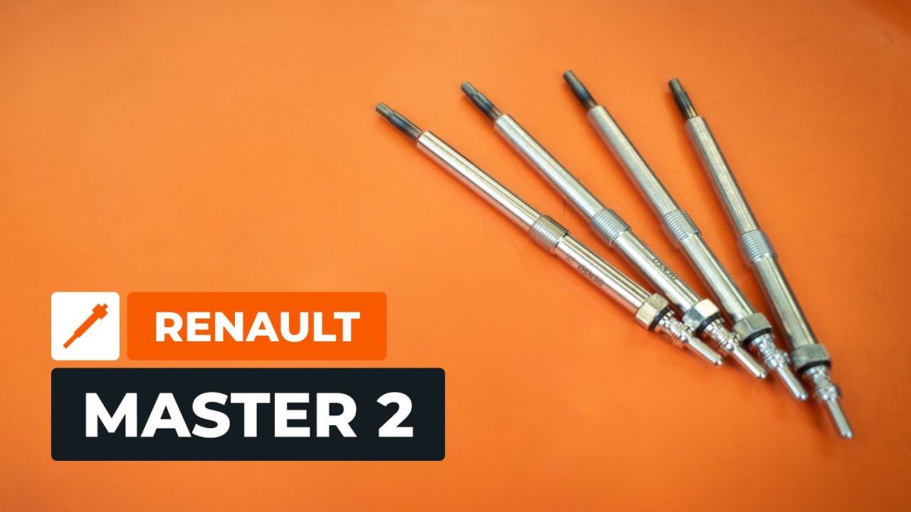 Kuinka vaihtaa hehkutulpat RENAULT MASTER 2 Van -autoon [AUTODOC-OHJEVIDEO]